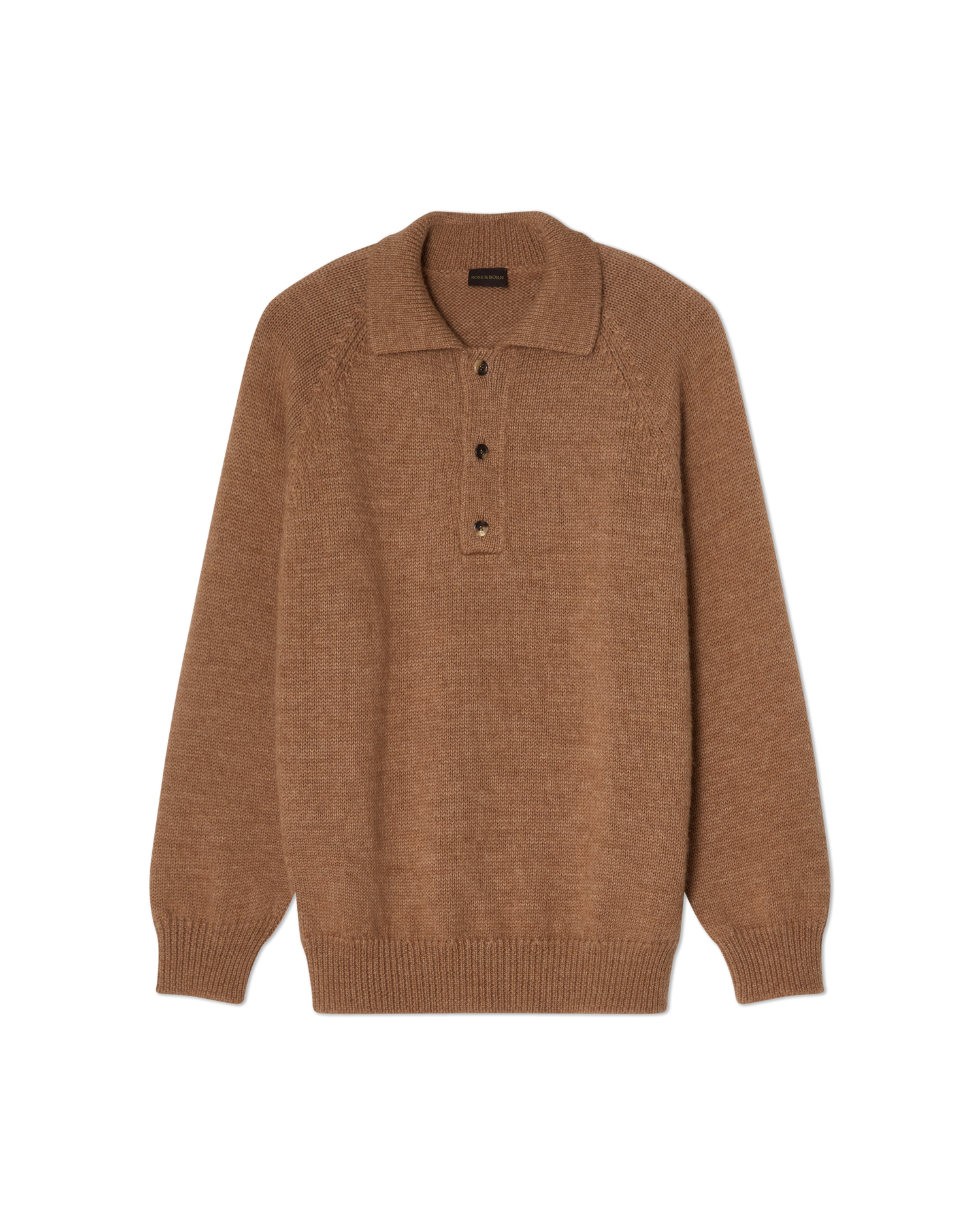 Chunky Polo Sweater Tobacco