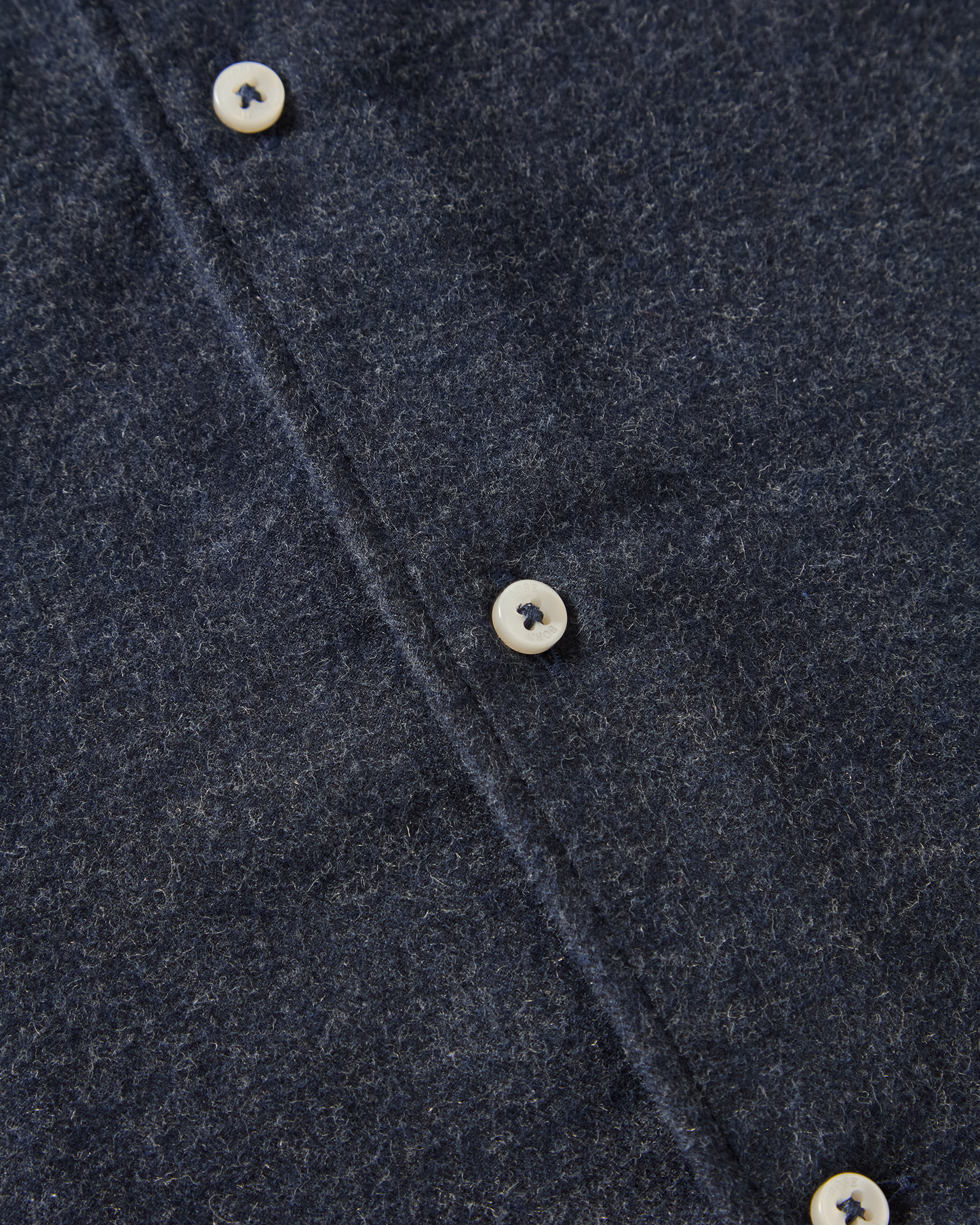 Brushed Button-Down Shirt Navy