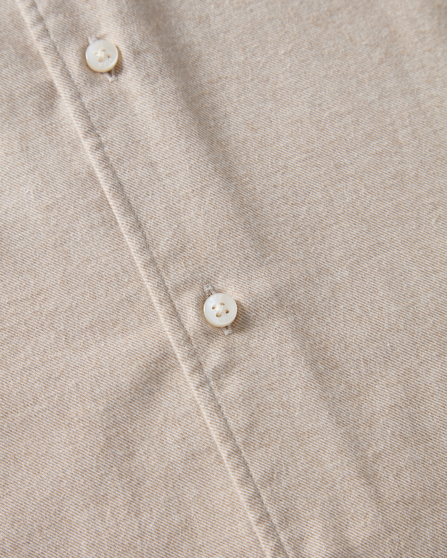 Brushed Button-Down Shirt Sand