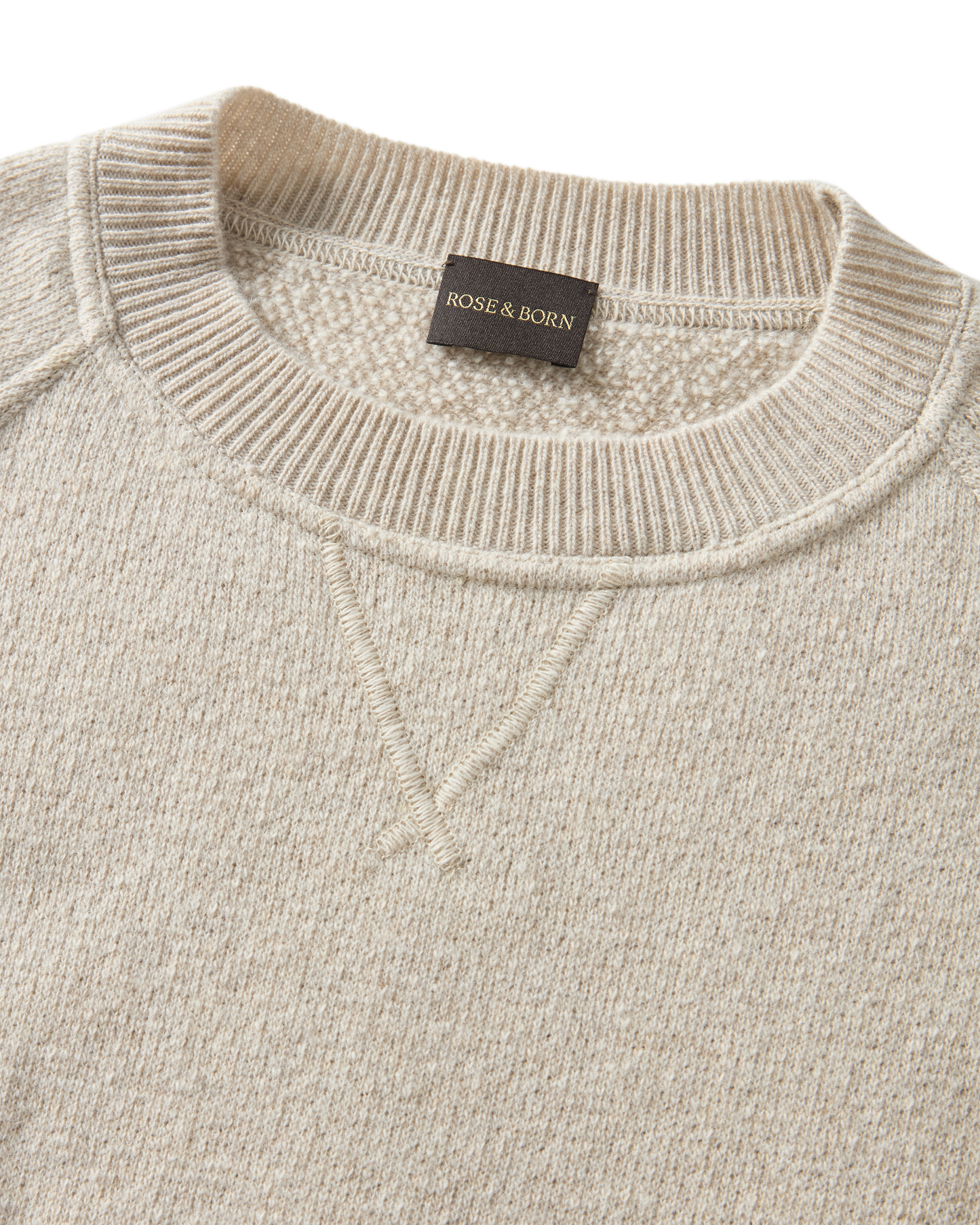 Knit College Sweater Sand