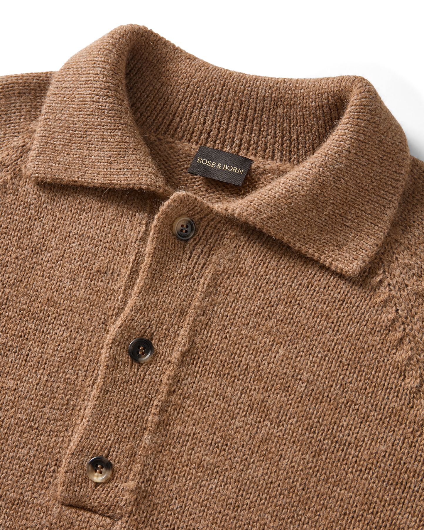 Chunky Polo Sweater Tobacco