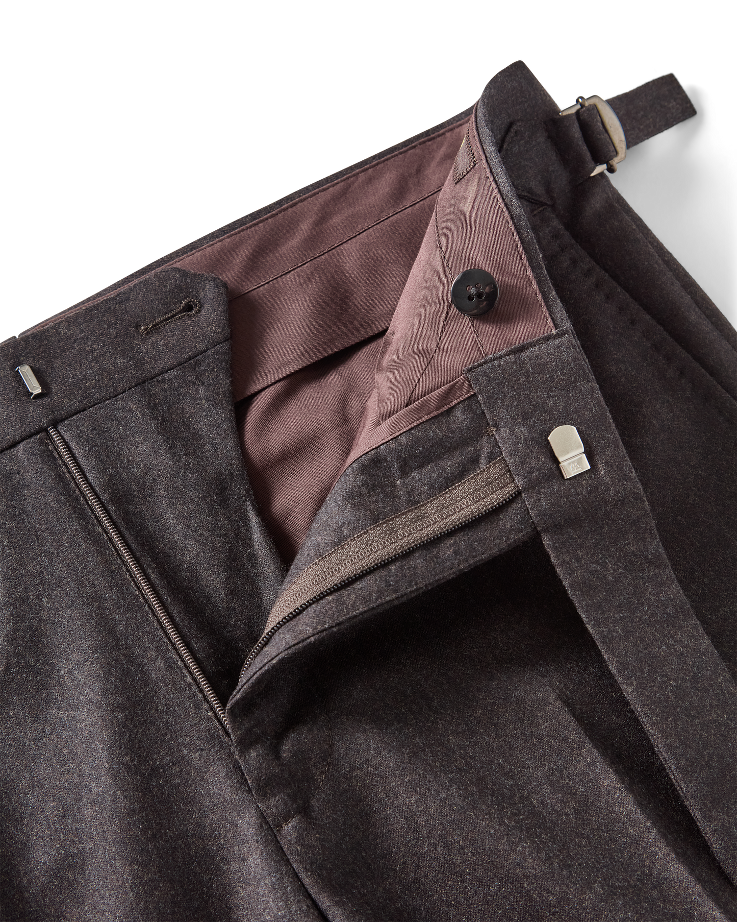 Flannel Wool Trouser Brown