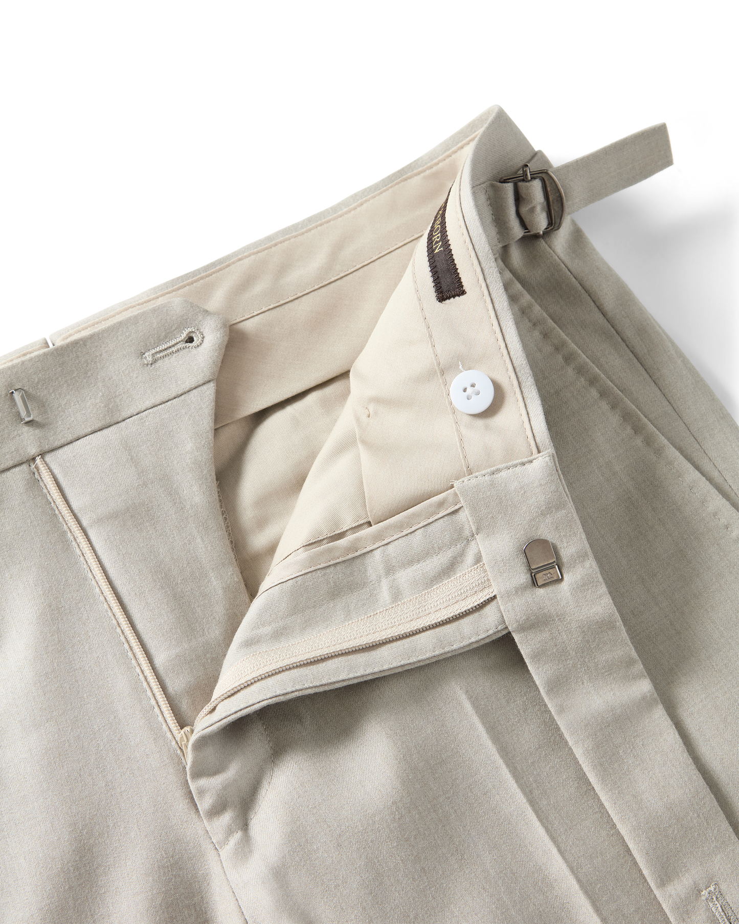 Flannel Wool Trouser Sand