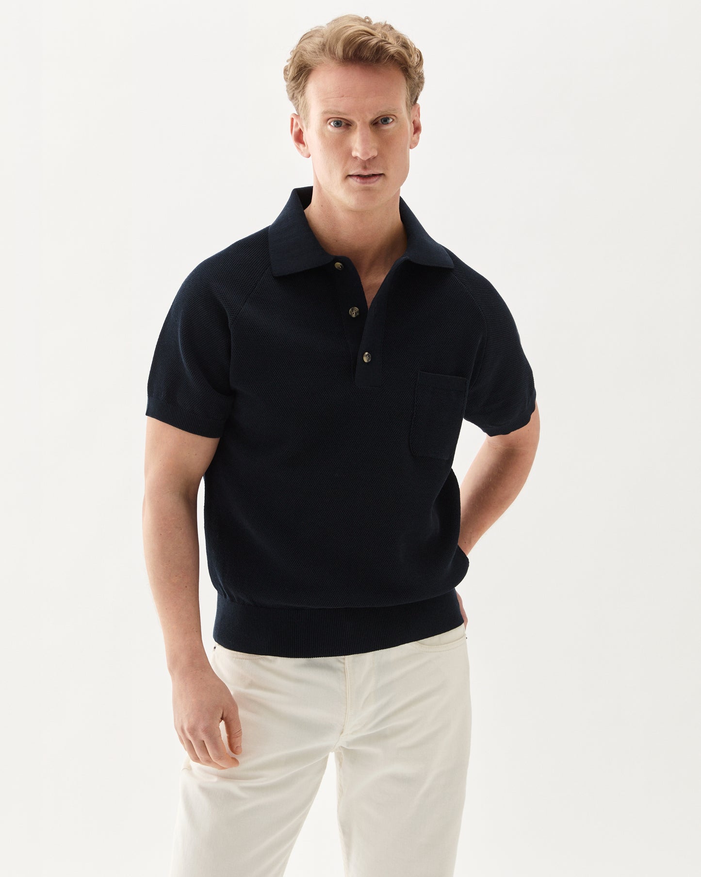 Sport Polo Short Sleeve Navy