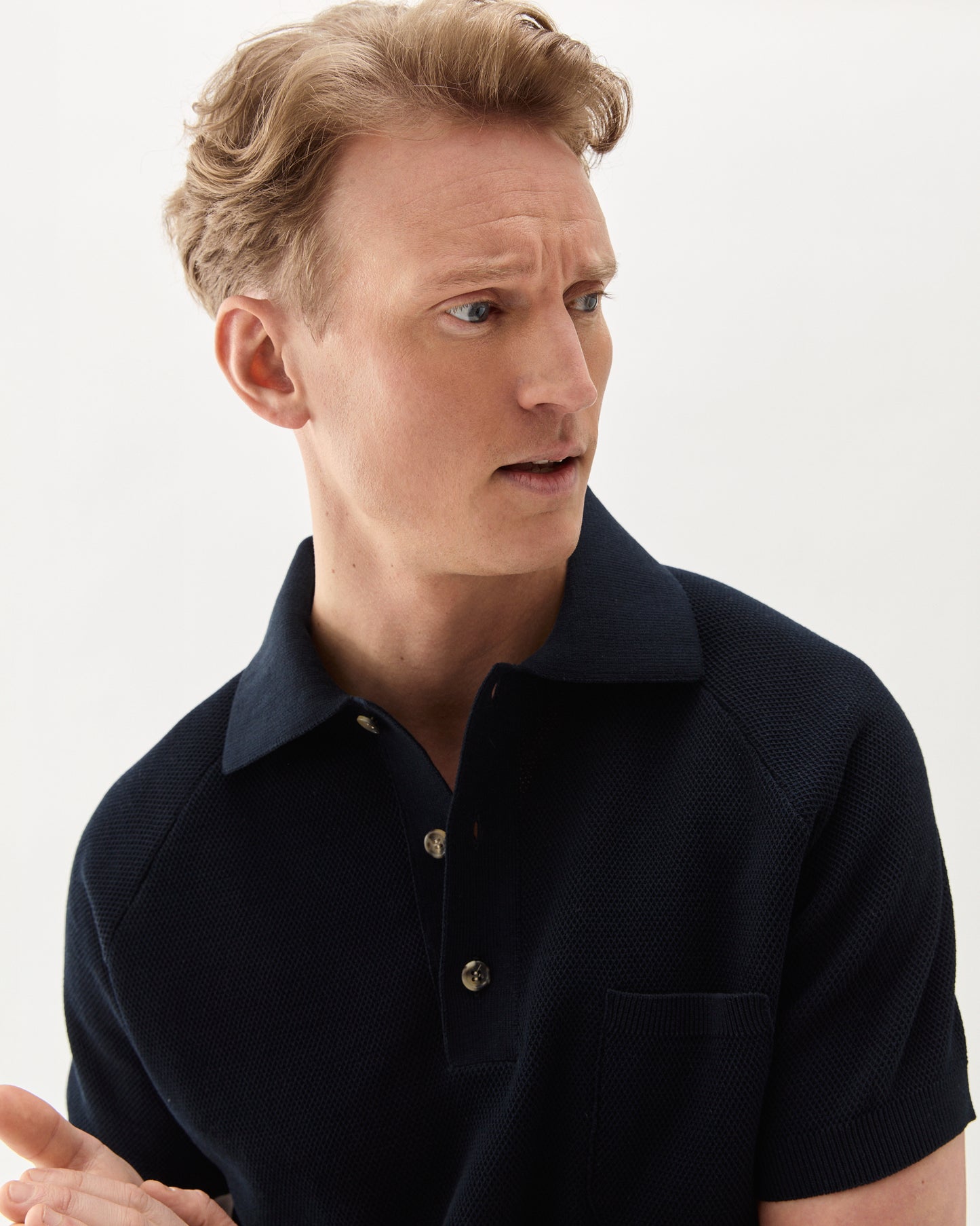 Sport Polo Short Sleeve Navy