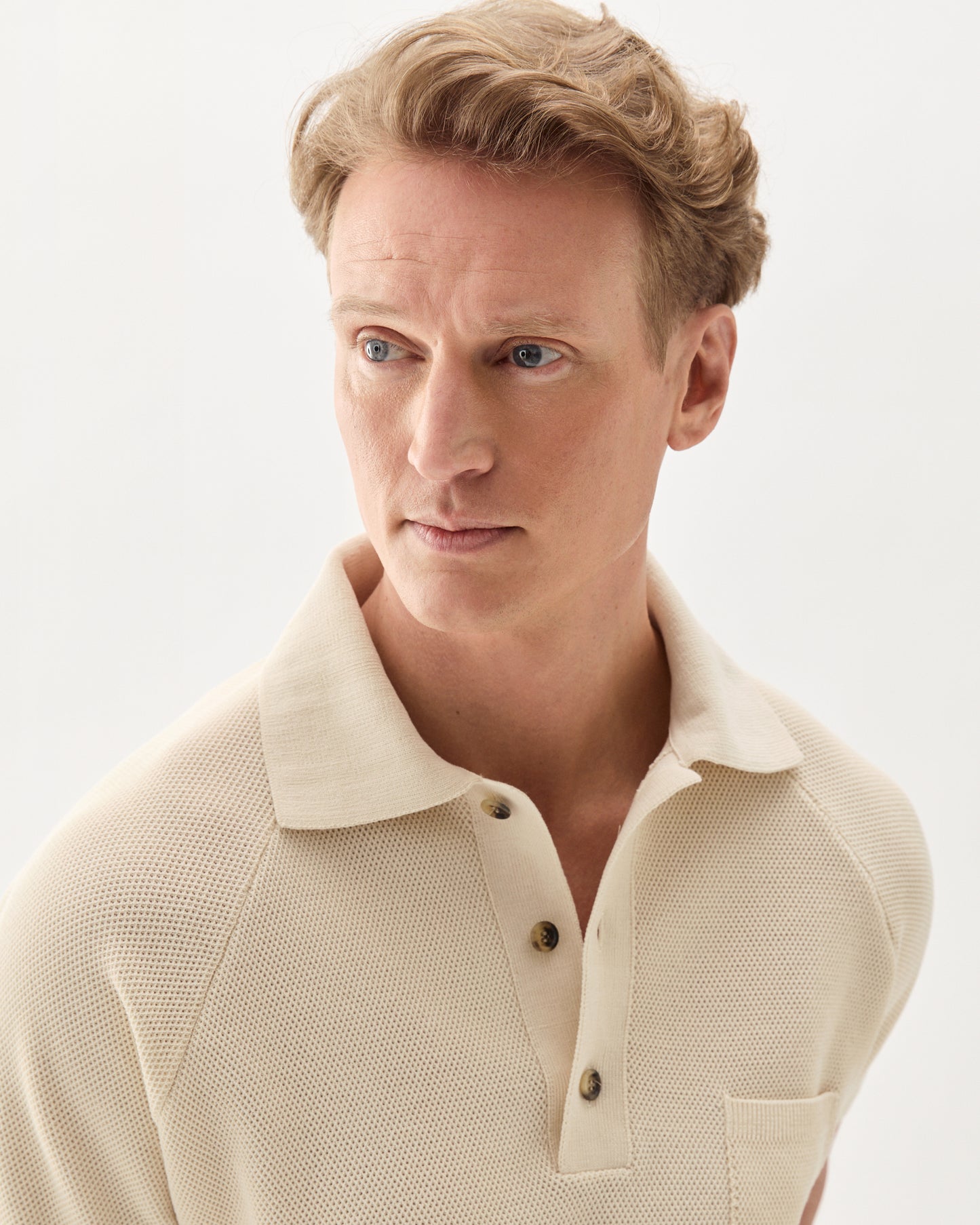 Sport Polo Short Sleeve Ivory