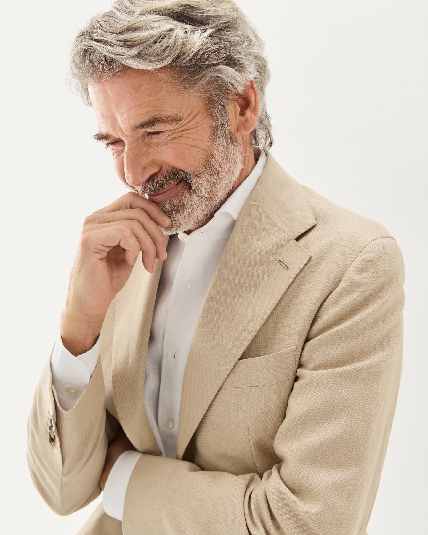 Blazer Linen Cotton Beige