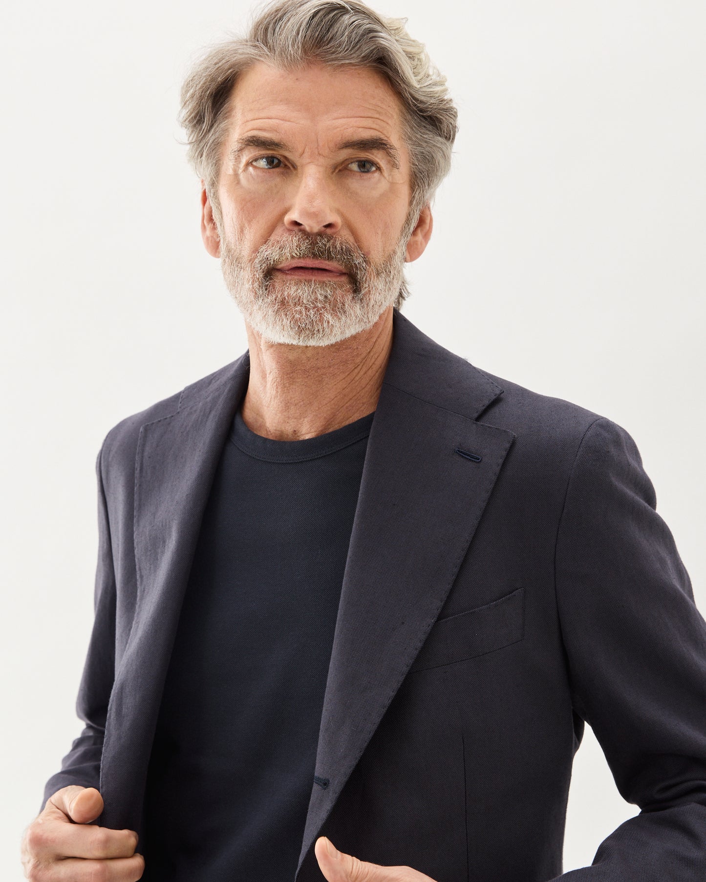 Blazer Linen Cotton Navy