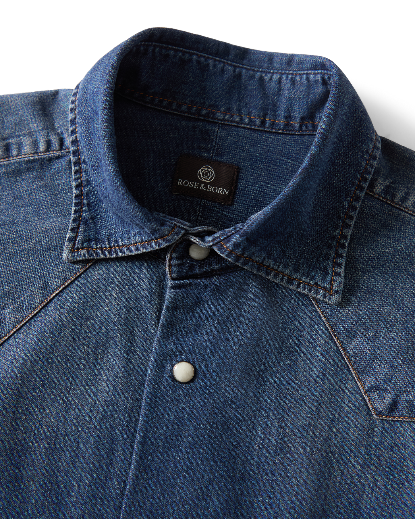 Western Denim Shirt Blue