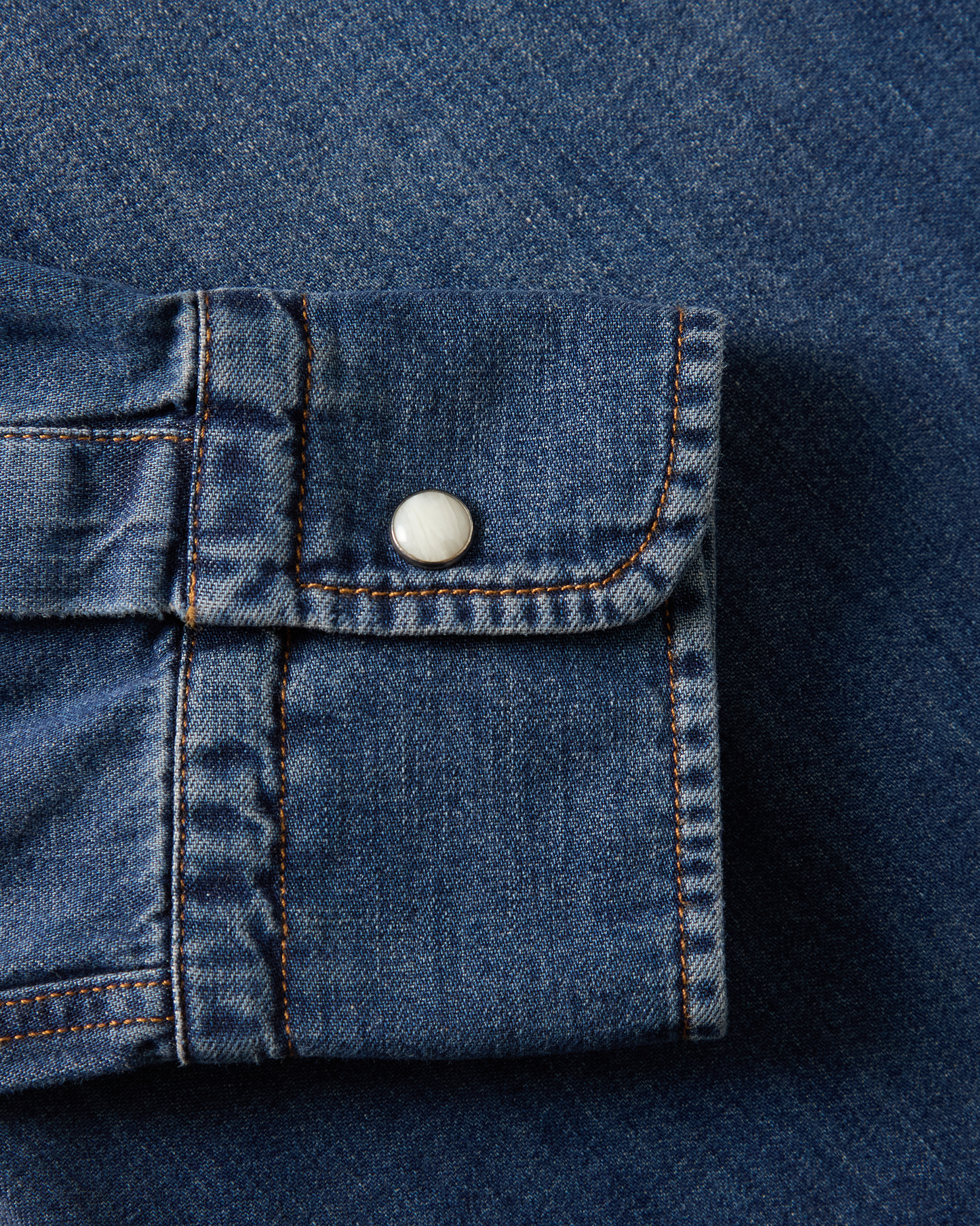 Western Denim Shirt Blue