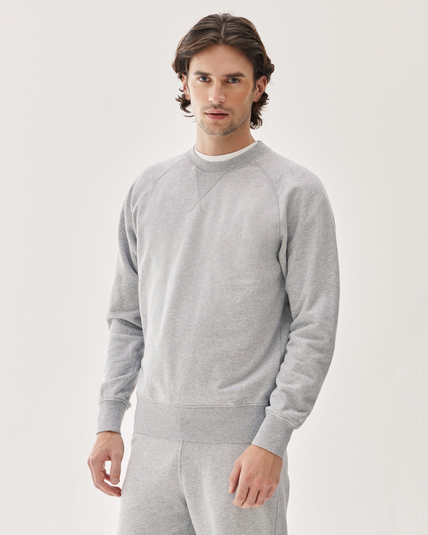 Loopback Crewneck Sweatshirt Grey