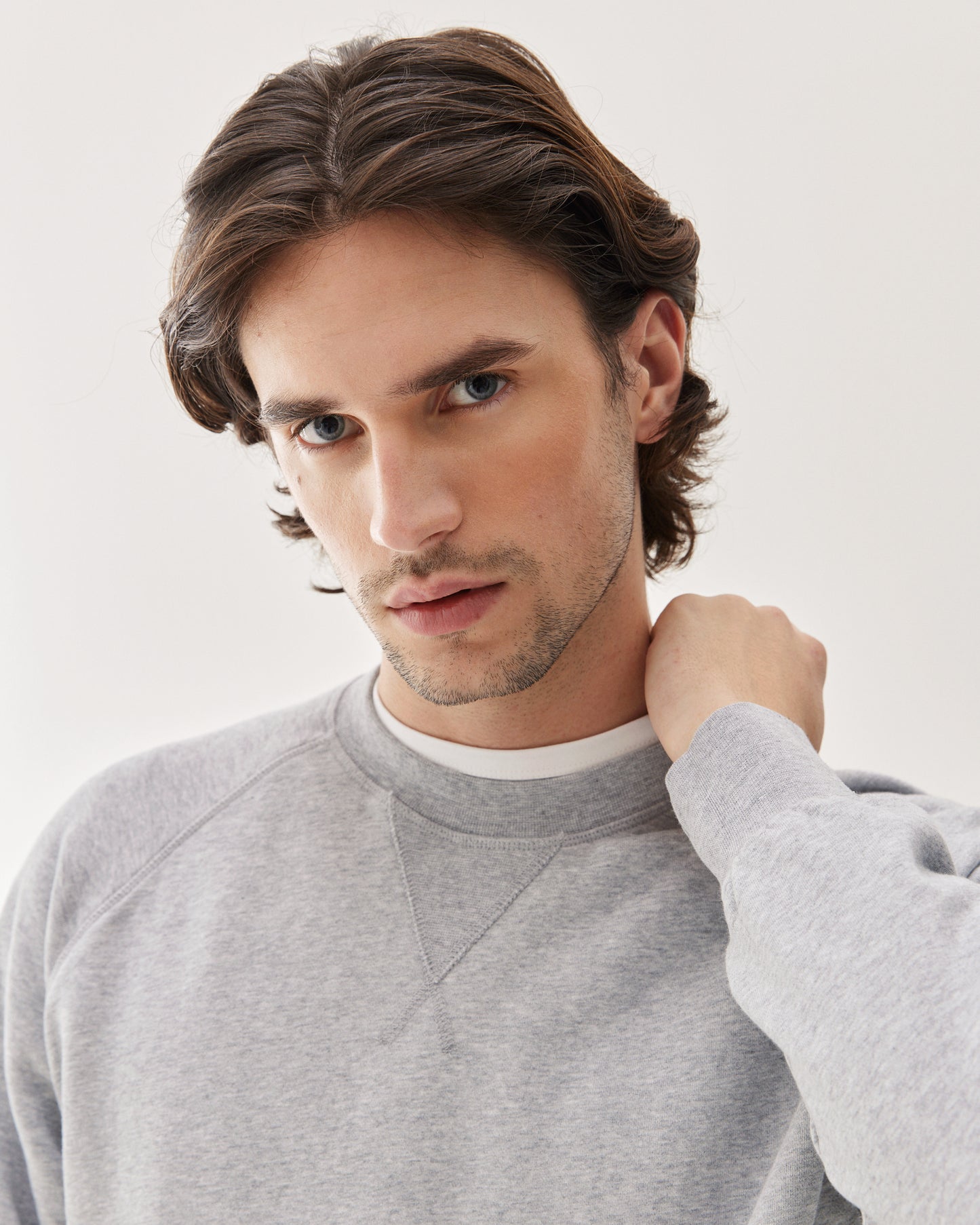 Loopback Crewneck Sweatshirt Grey