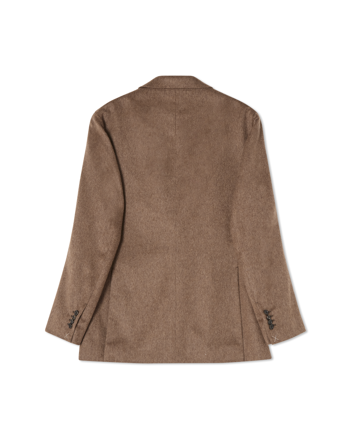 Double Breasted Cashmere Blazer Brown, back