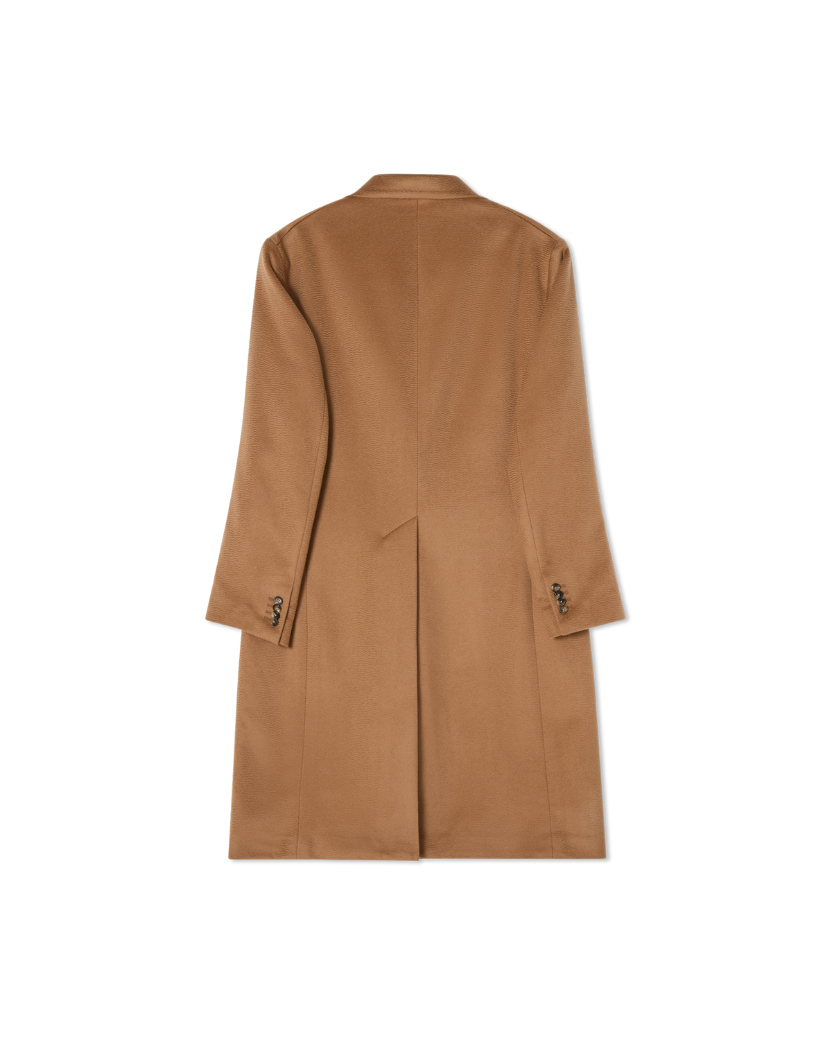 Double Breasted Cashmere Coat Camel, back