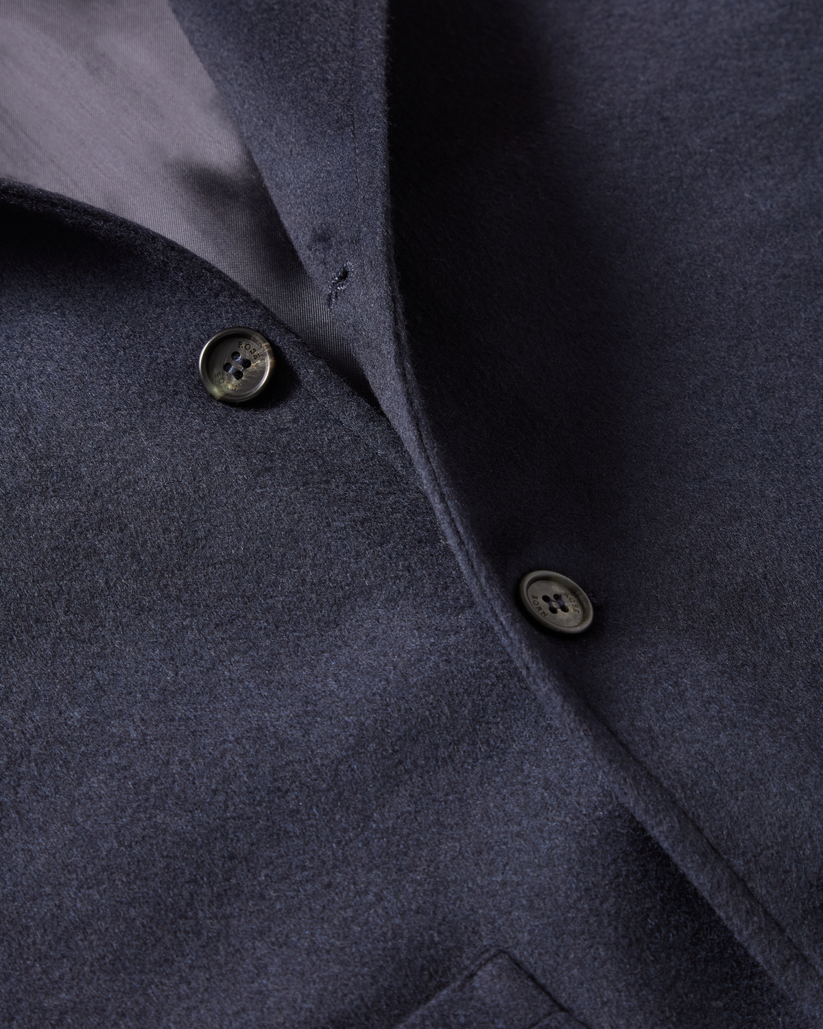 Nehru Jacket aus Kaschmir Navy