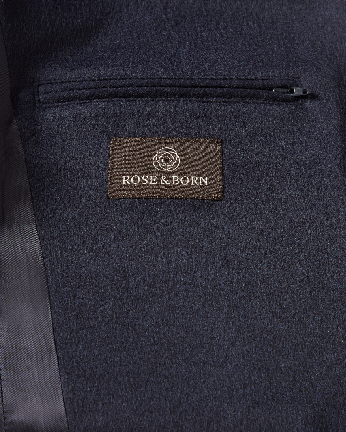 Nehru Jacket aus Kaschmir Navy