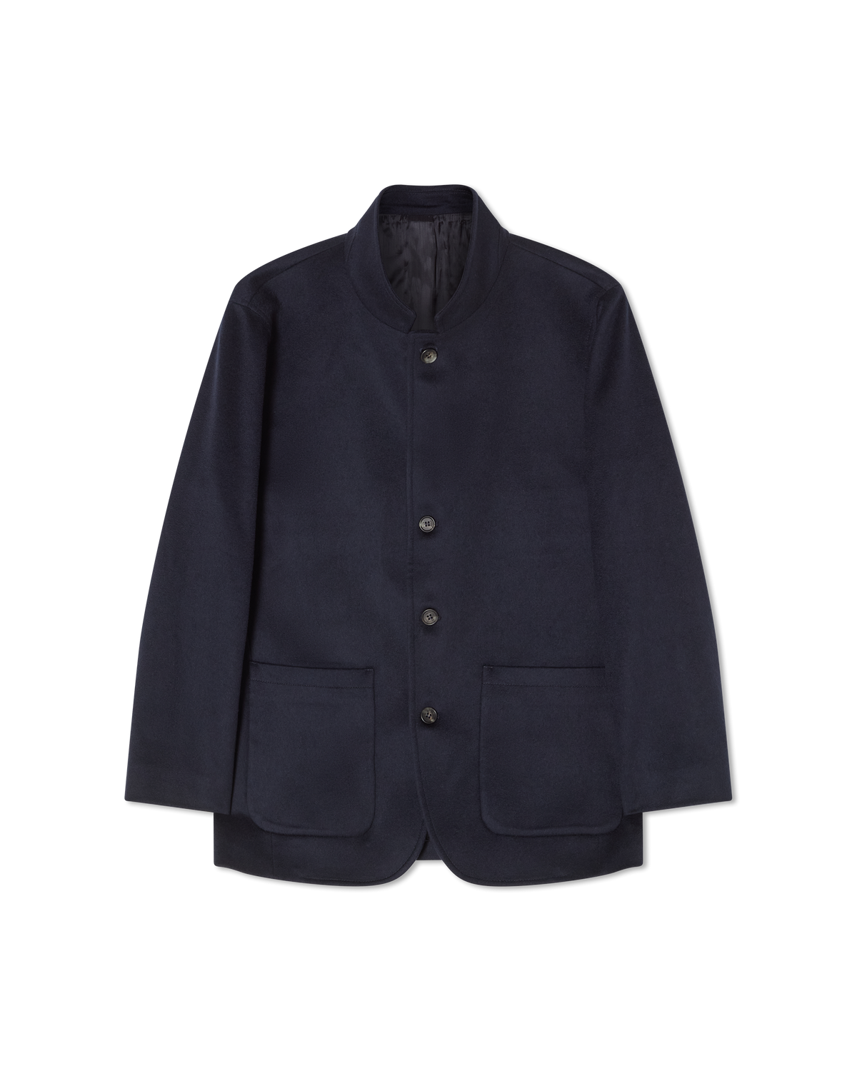 Nehru Jacket aus Kaschmir Navy