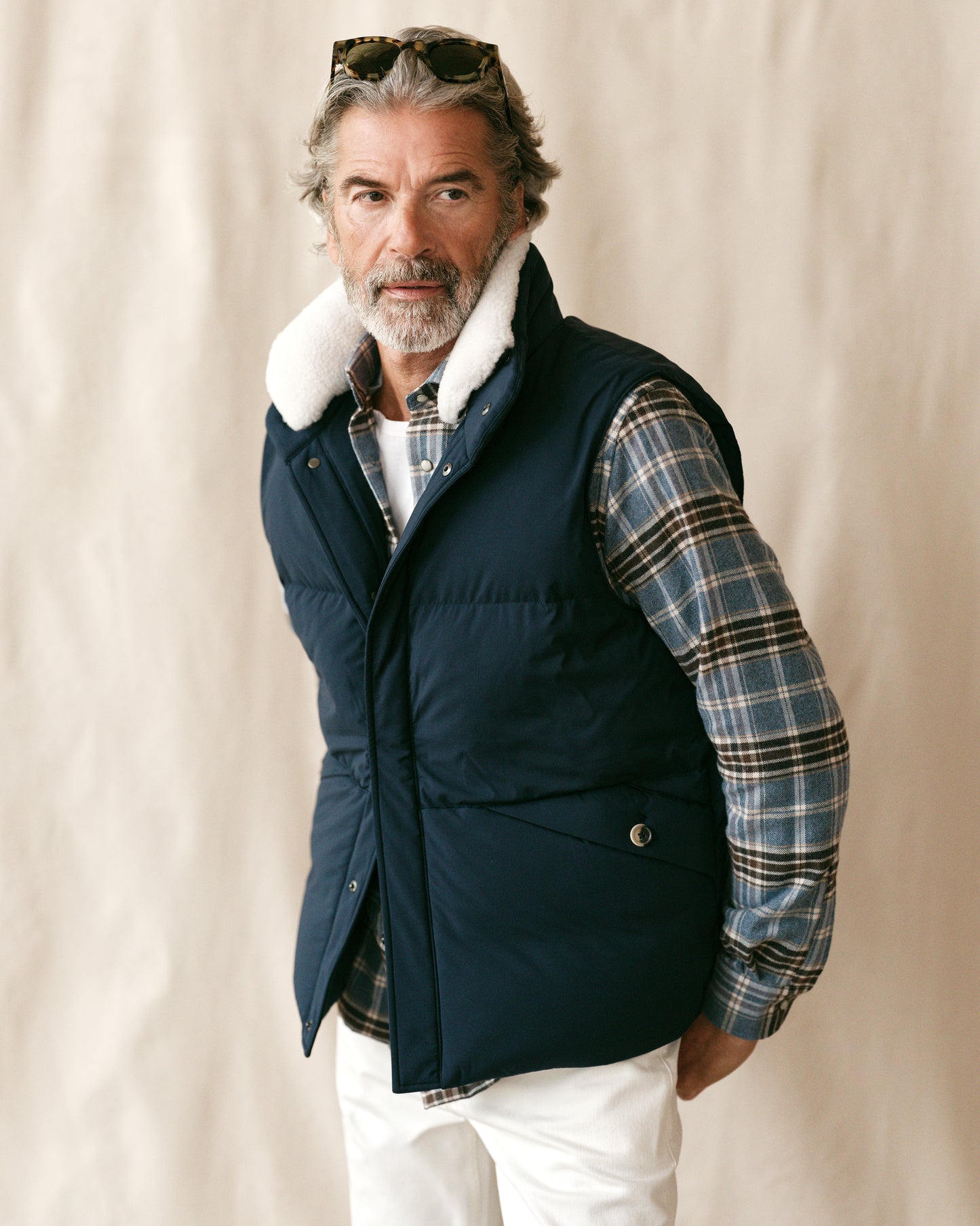 Alps Down Vest Navy