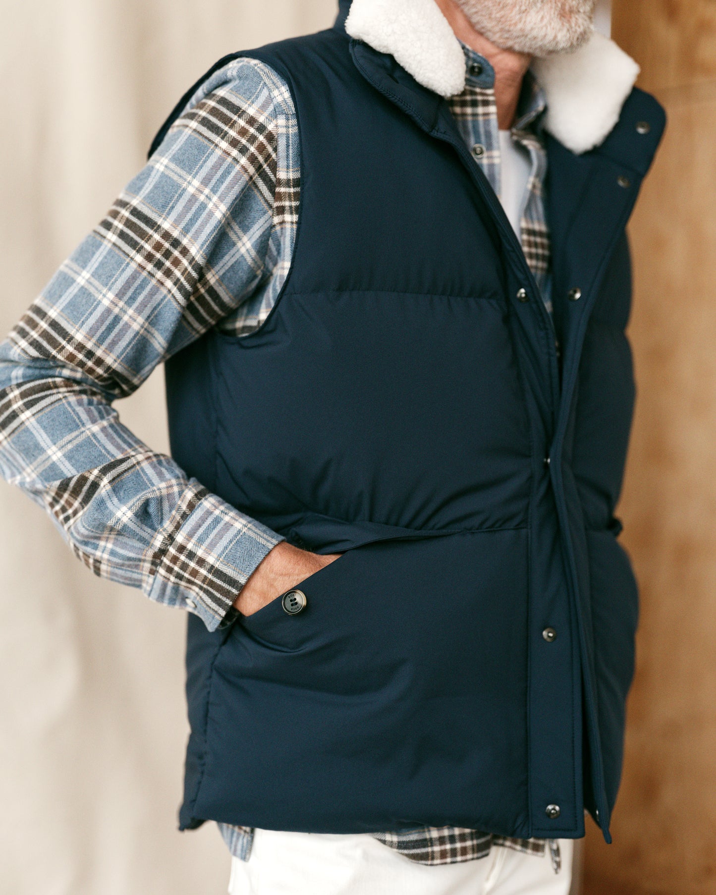 Alps Down Vest Navy