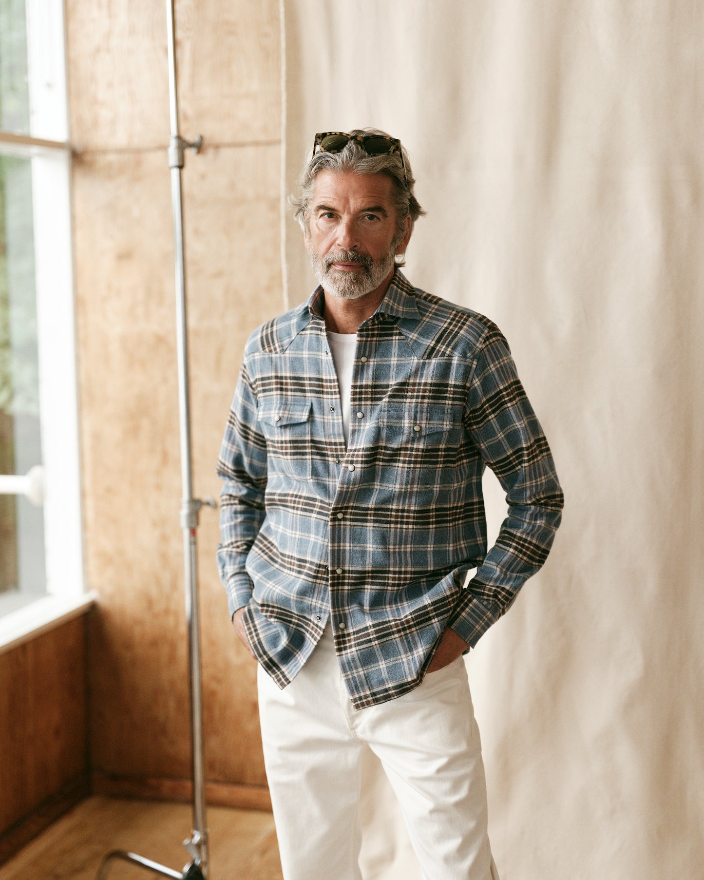 Western Shirt Light Blue