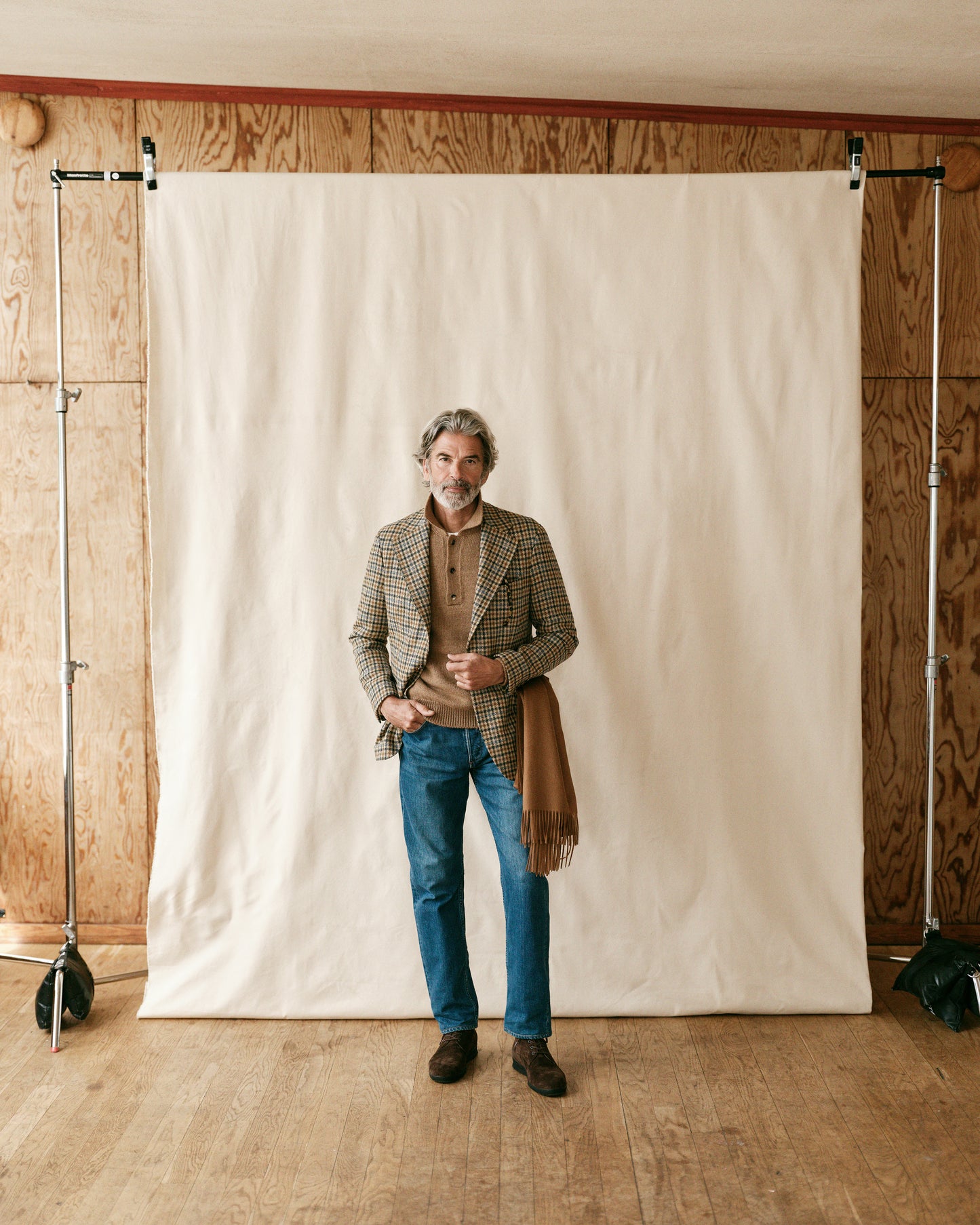 Gunclub Tweed Blazer Light Brown
