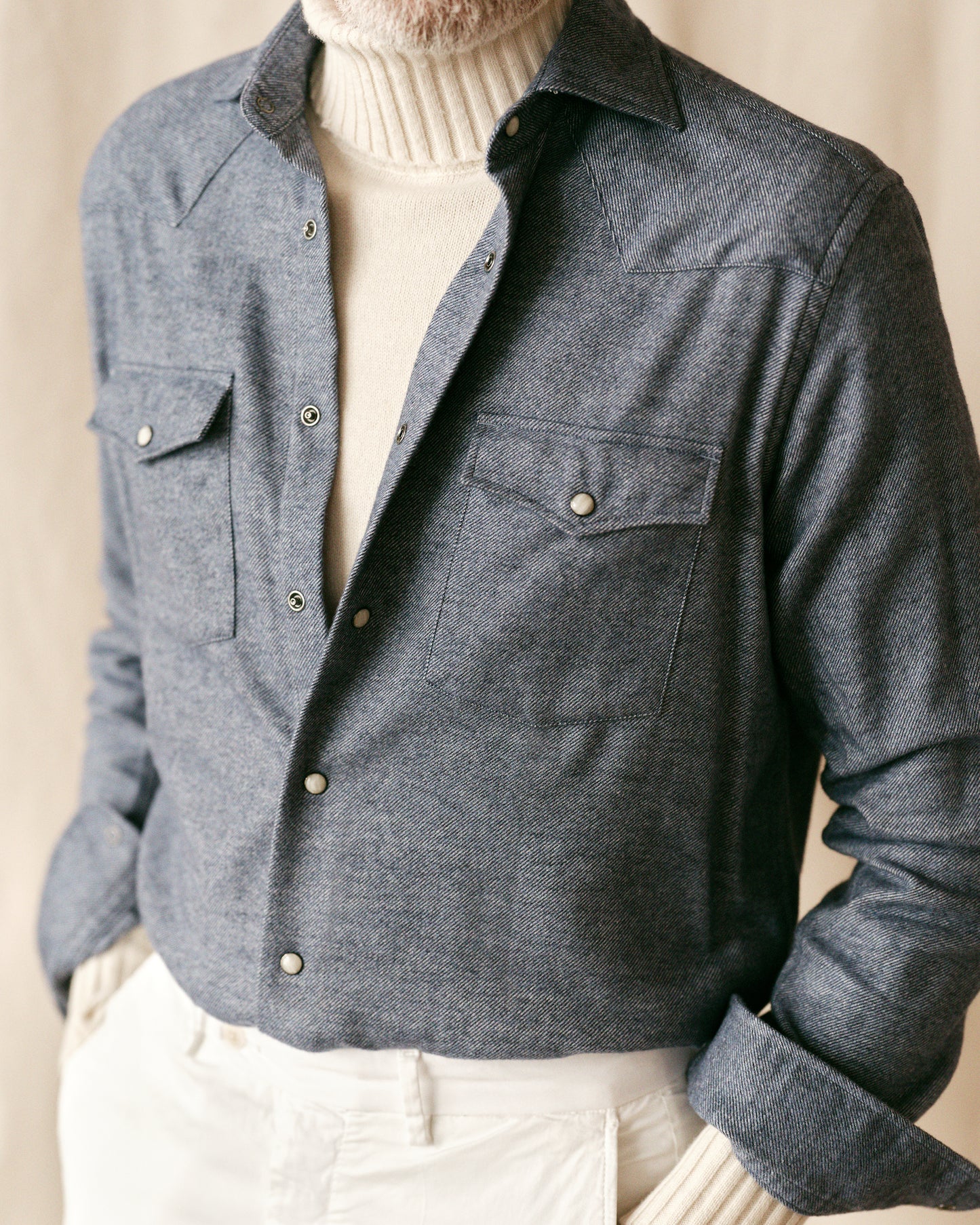 Western Shirt Blue