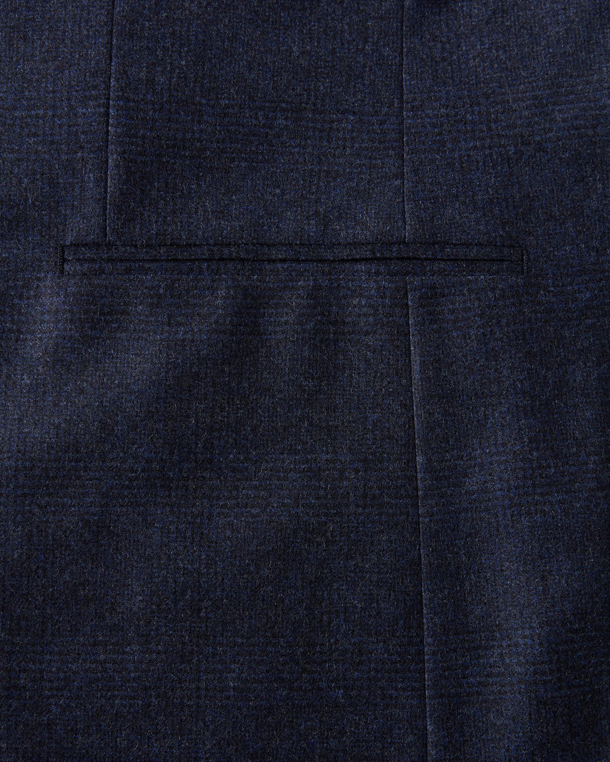 Wool Cashmere Glen Plaid Suit Navy