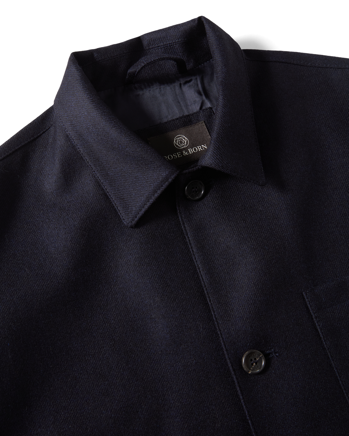 Overshirt Wool Cashmere Navy