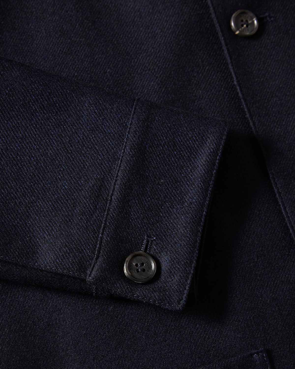 Overshirt Wool Cashmere Navy