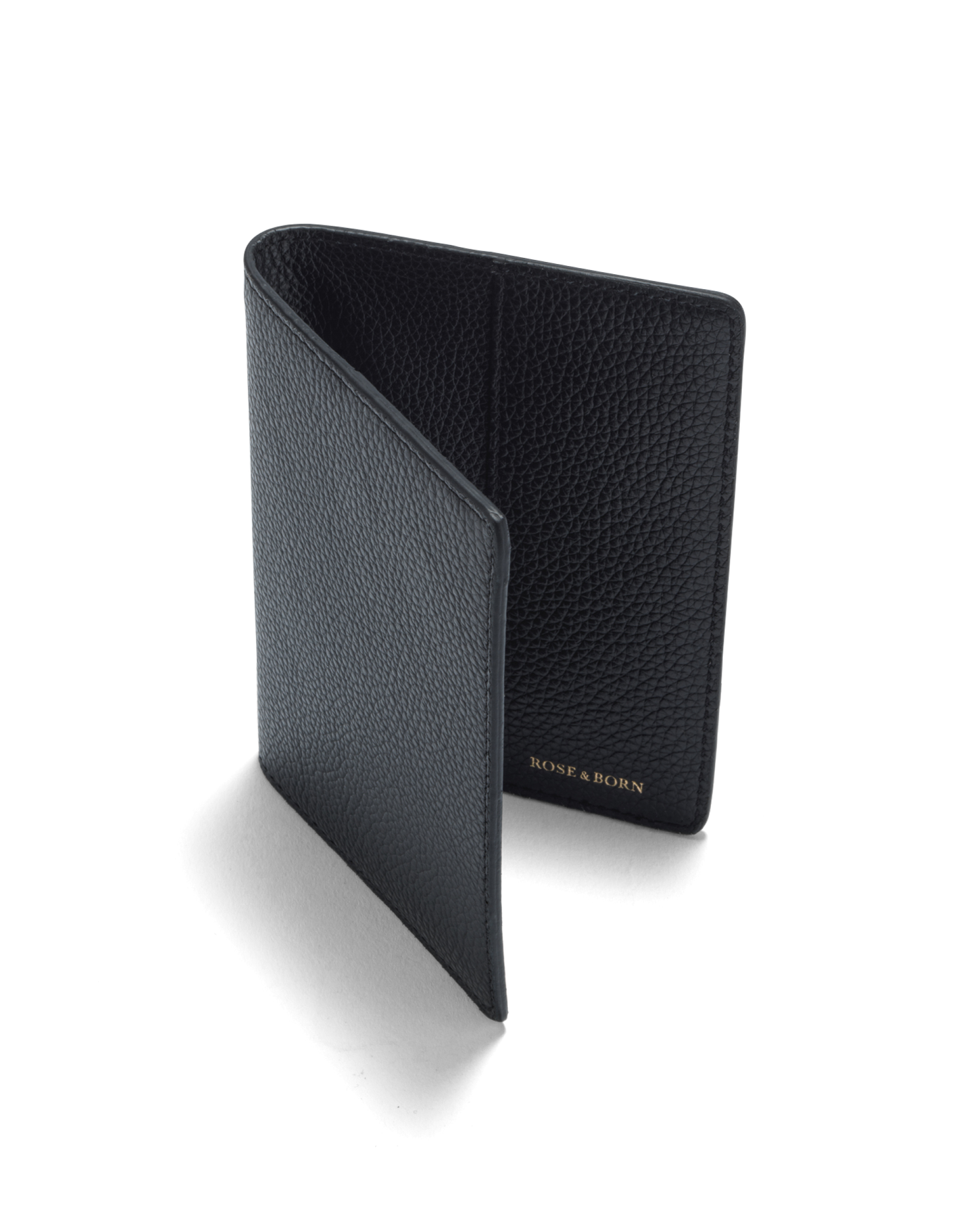 Grain Leather Passport Cover Black