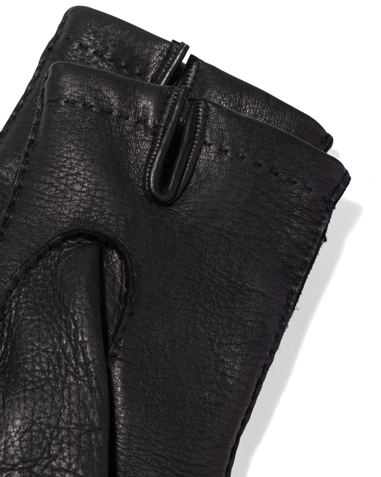 Deer Leather Gloves Black