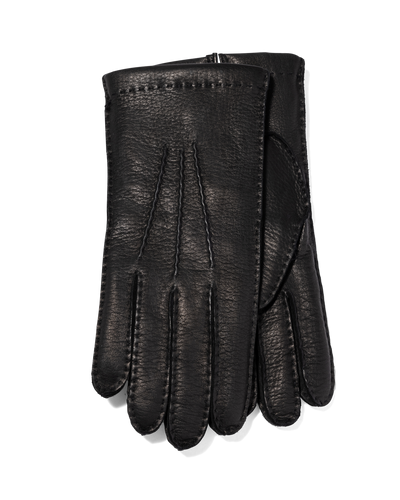 Deer Leather Gloves Black