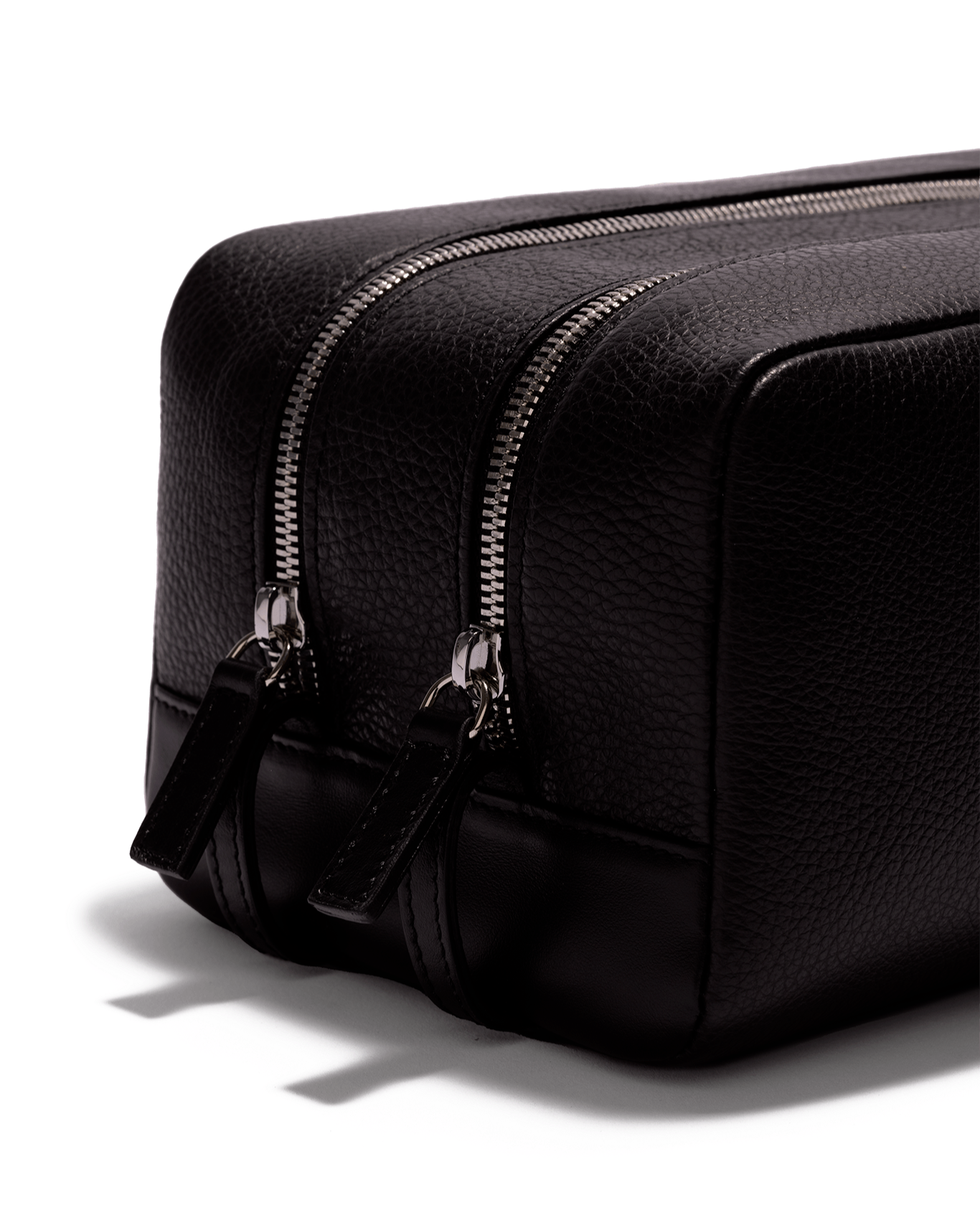 Double Compartment Wash Bag Black