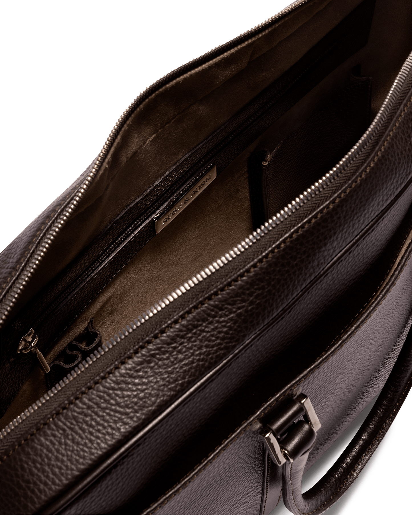 Briefcase Calf Leather Brown