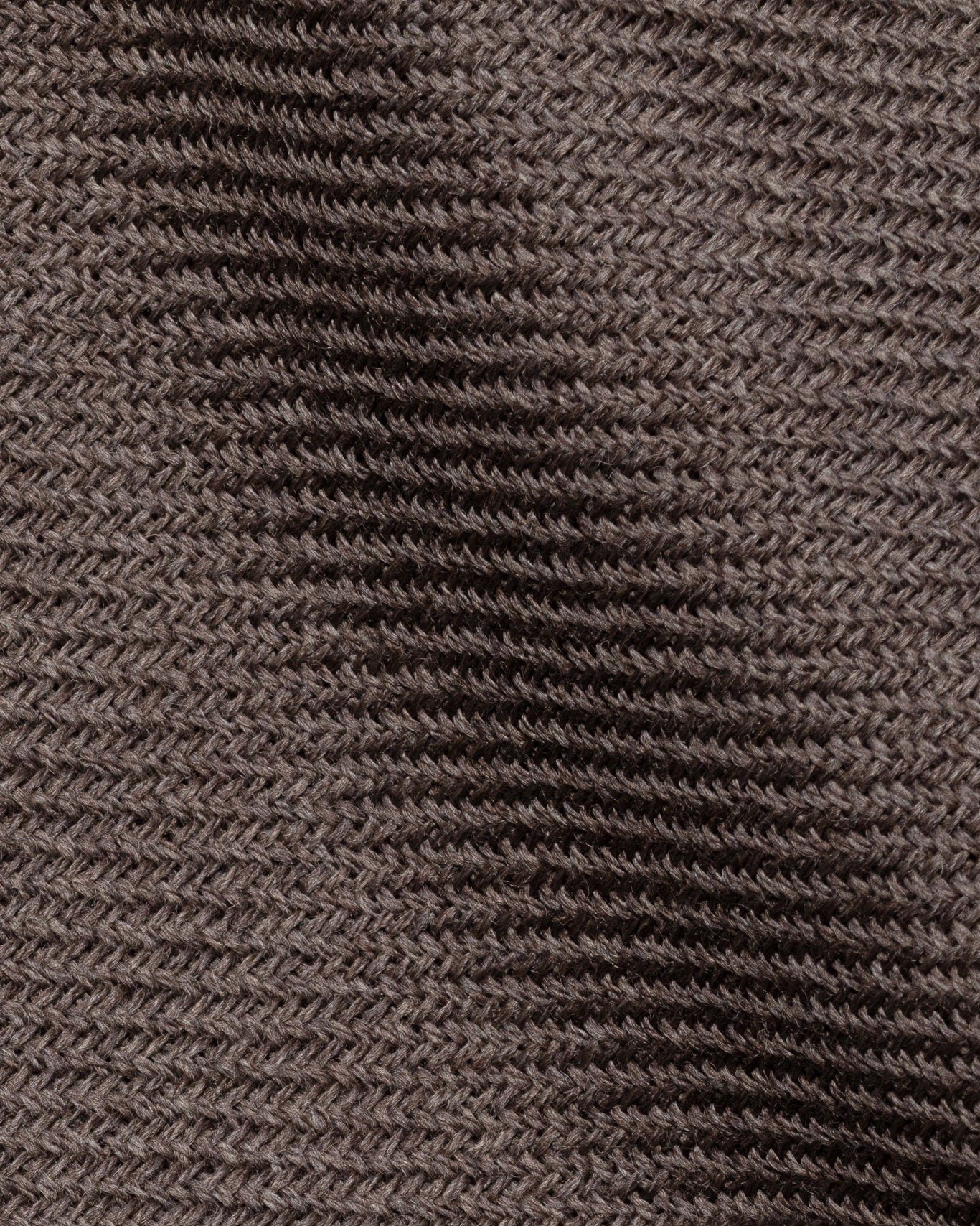 Twill Virgin Wool Scarf Brown