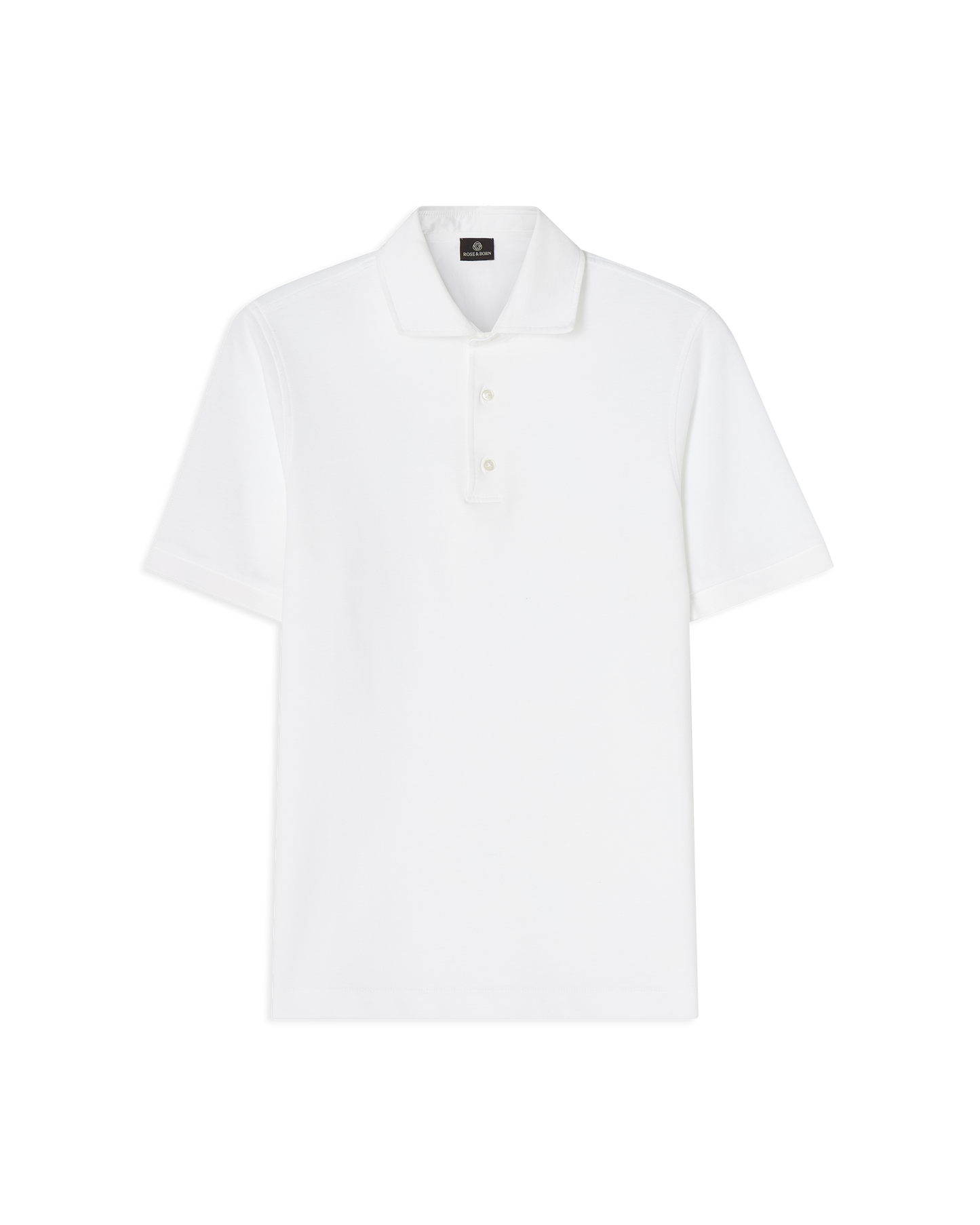 Short Sleeve Polo Pique White