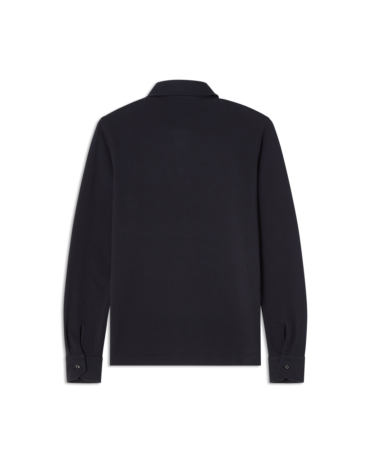 Long Sleeve Polo Pique Navy