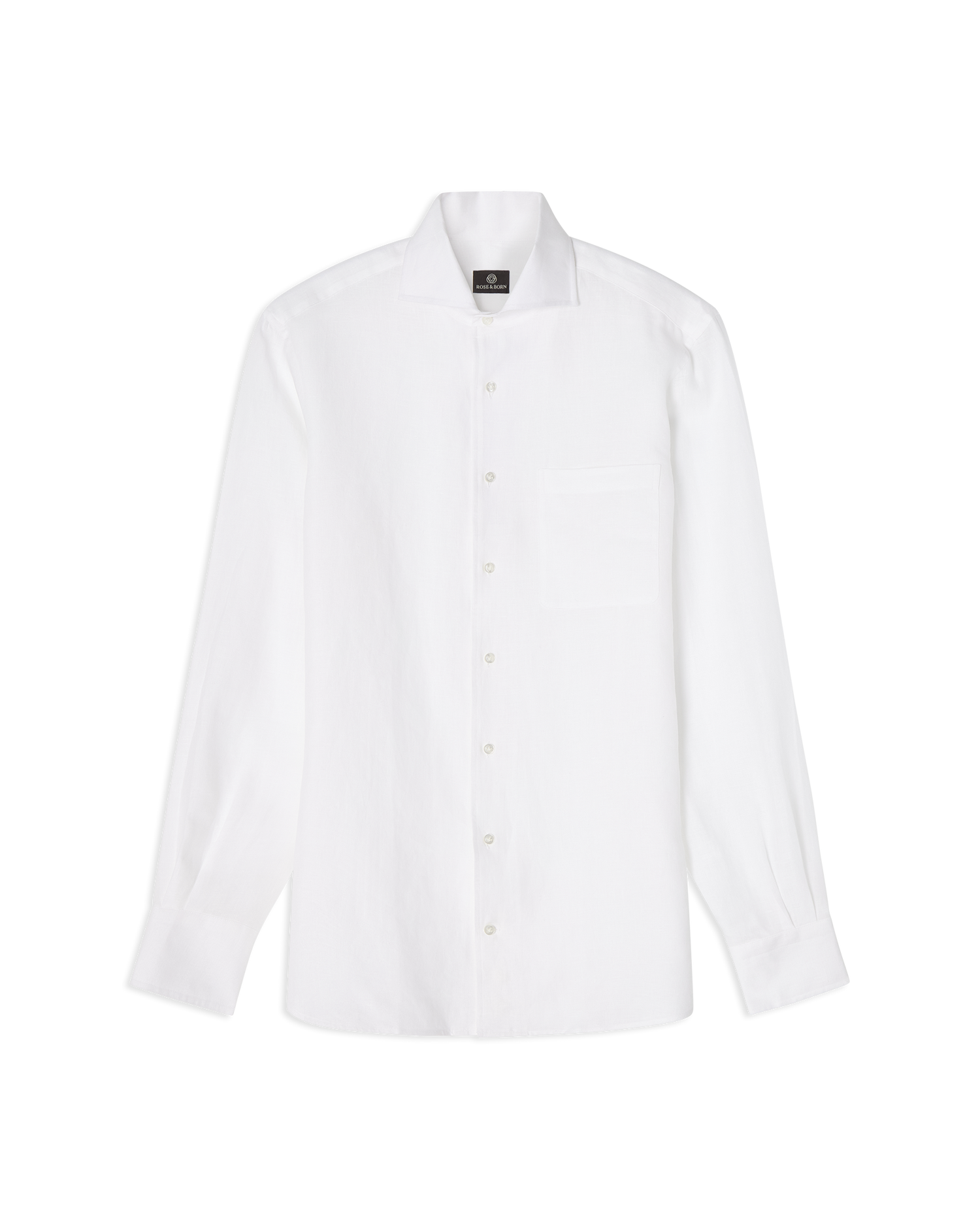 One-Piece Linen Shirt White