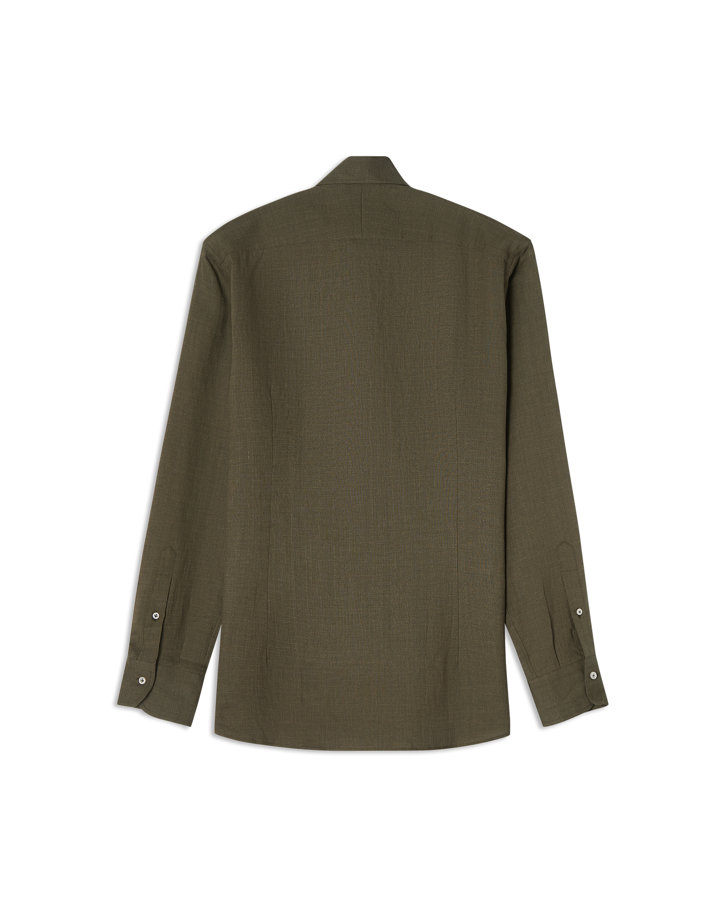 One-Piece Linen Shirt Forest Green