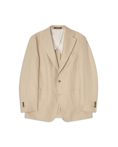Blazer Linen Cotton Beige