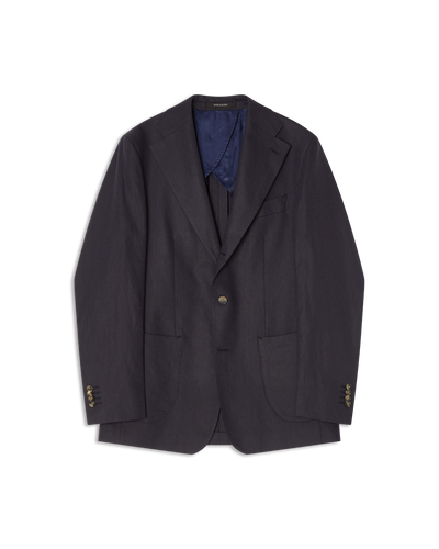Blazer Linen Cotton Navy