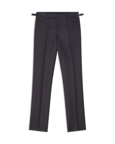 Linen Cotton Trousers Navy