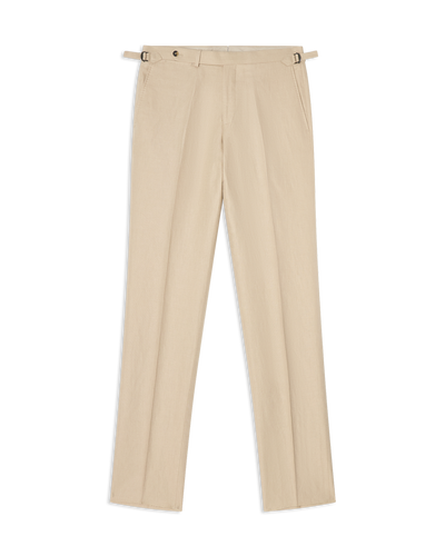 Linen Cotton Trousers Beige