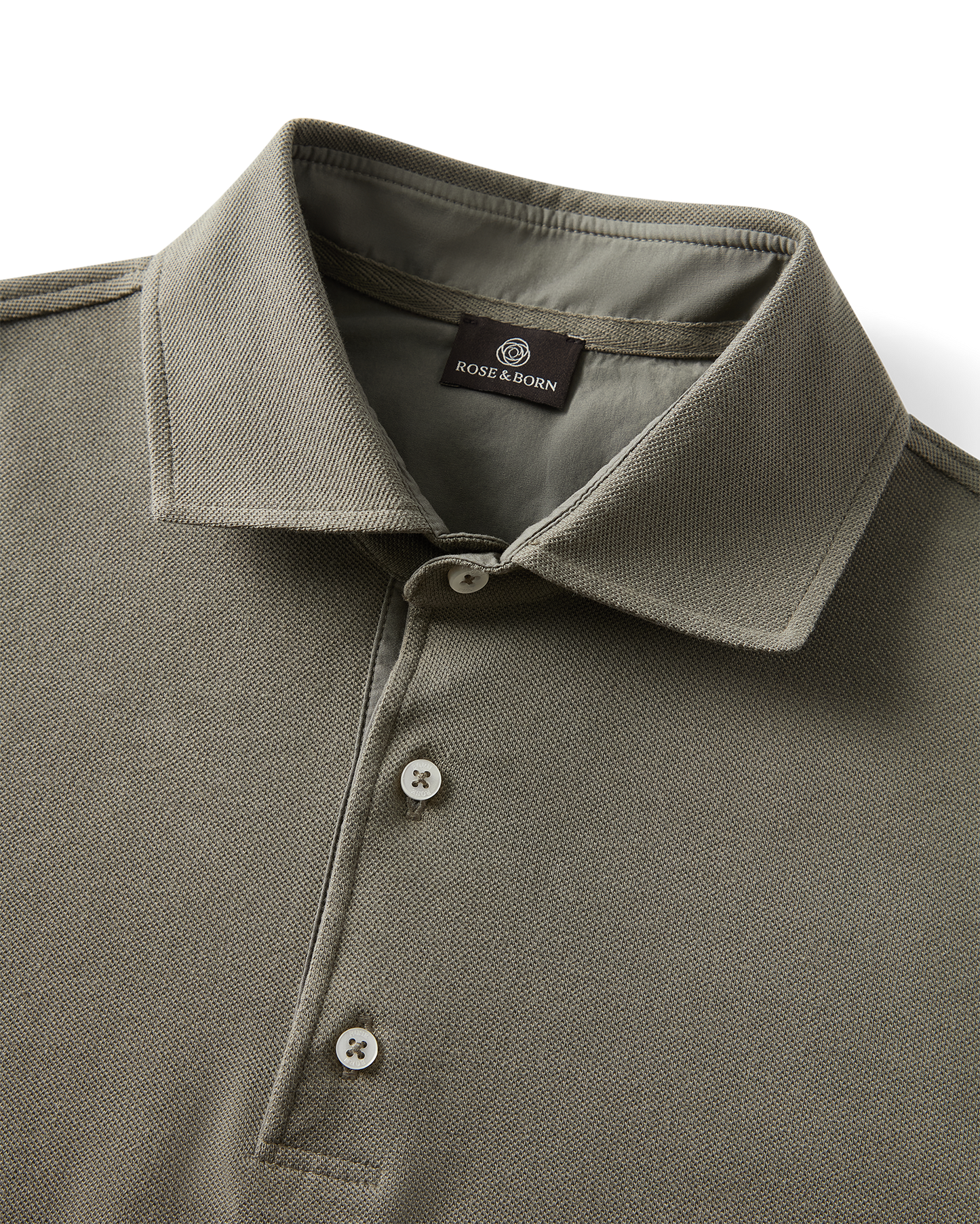 Short Sleeve Polo Pique Olive