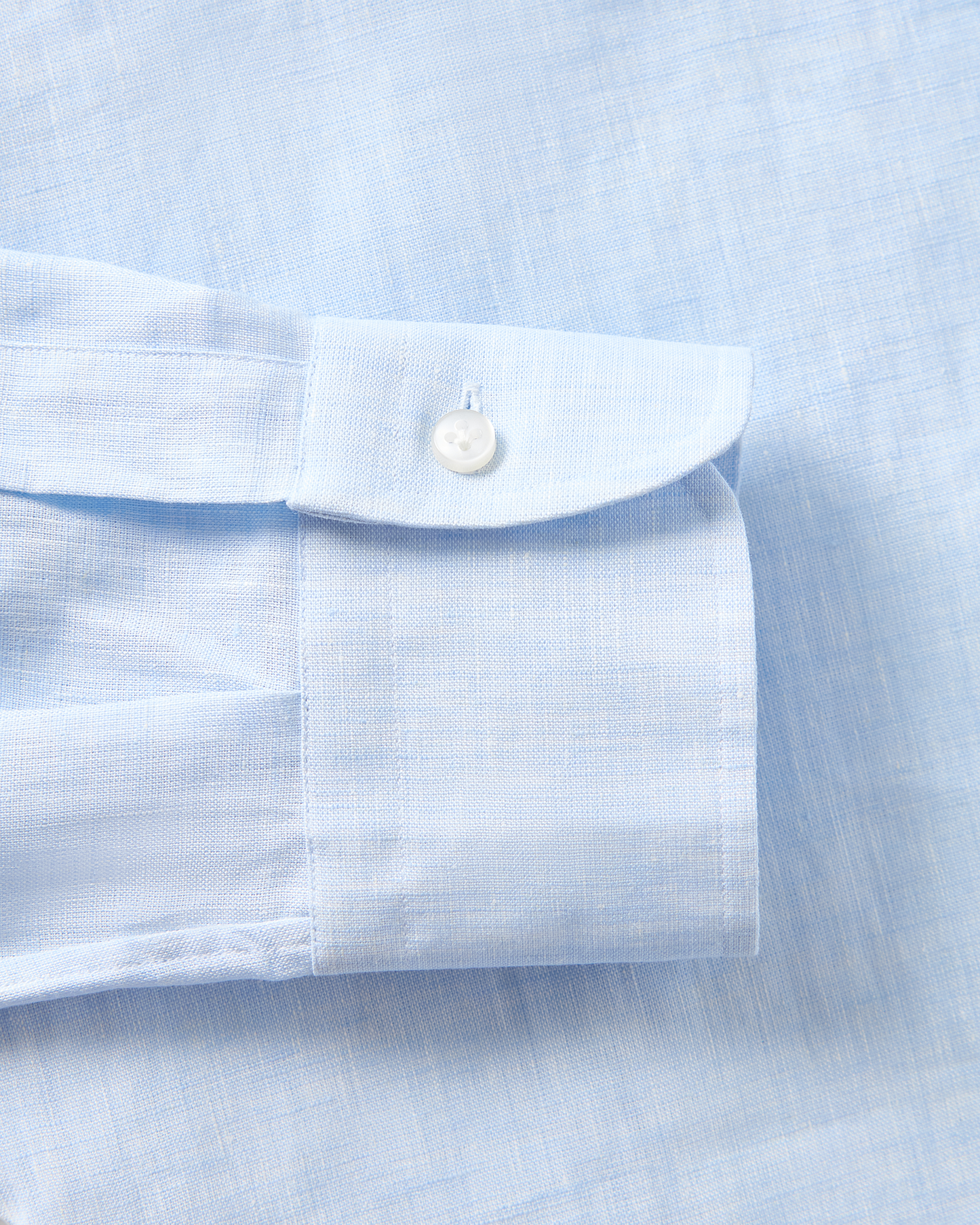 One-Piece Linen Shirt Light Blue