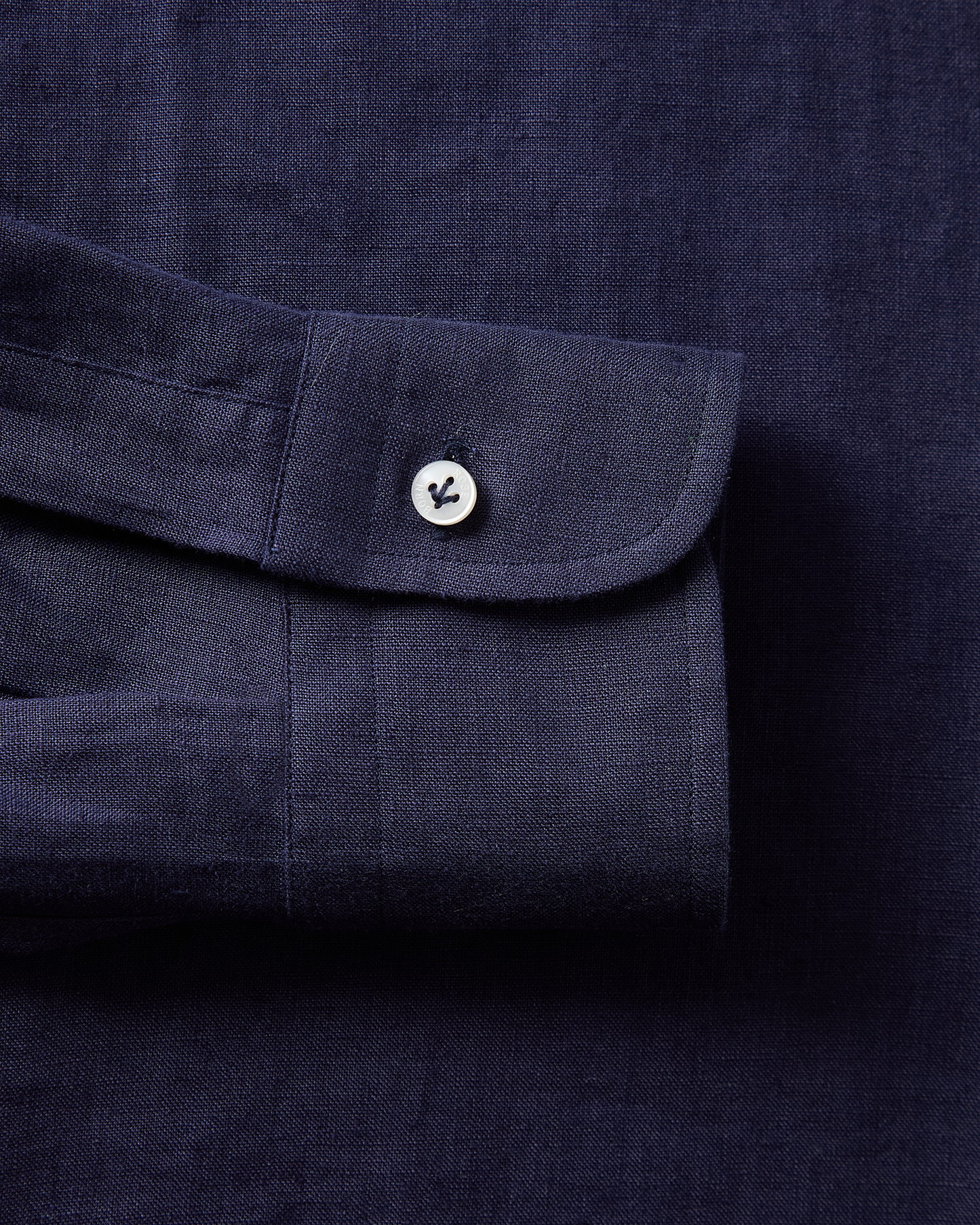 One-Piece Linen Shirt Navy