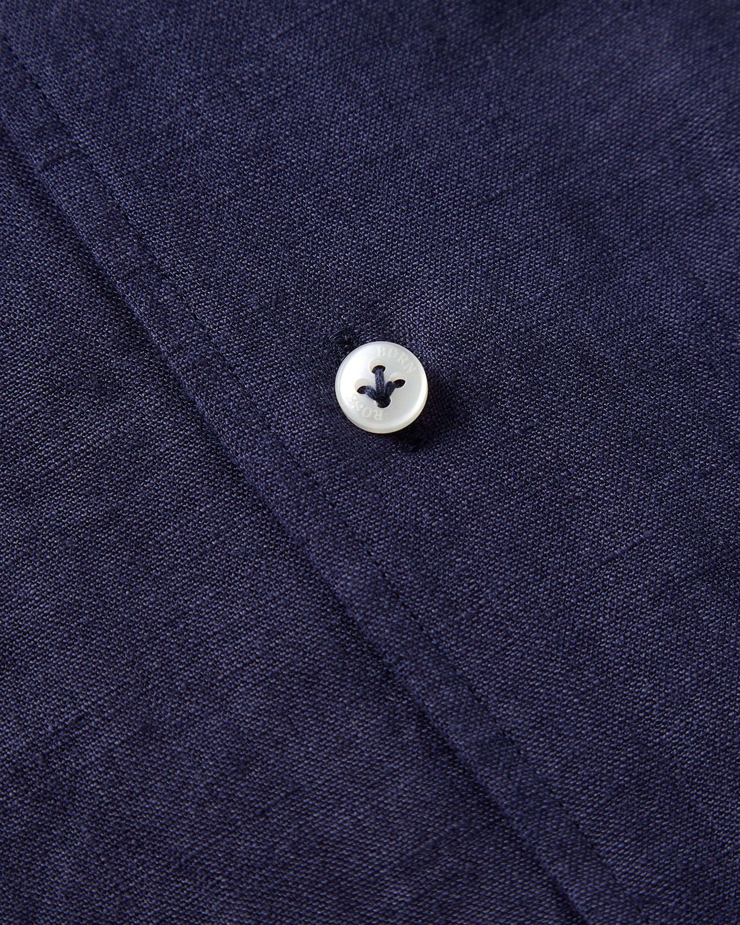 One-Piece Linen Shirt Navy