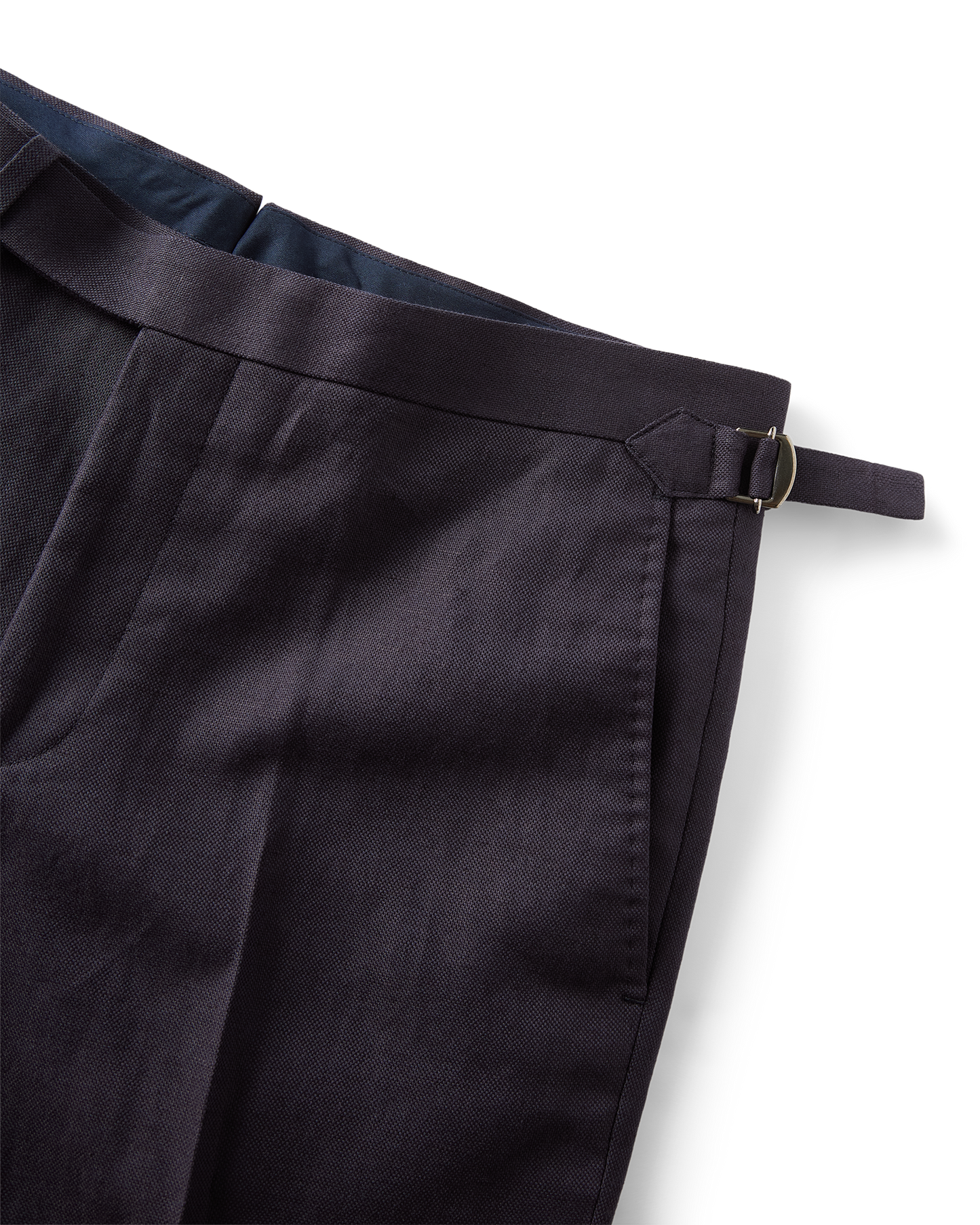 Linen Cotton Trousers Navy