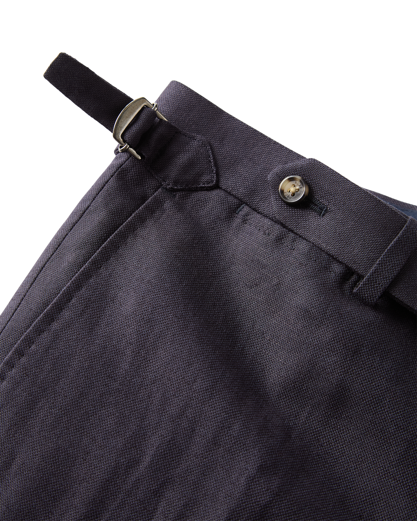 Linen Cotton Trousers Navy