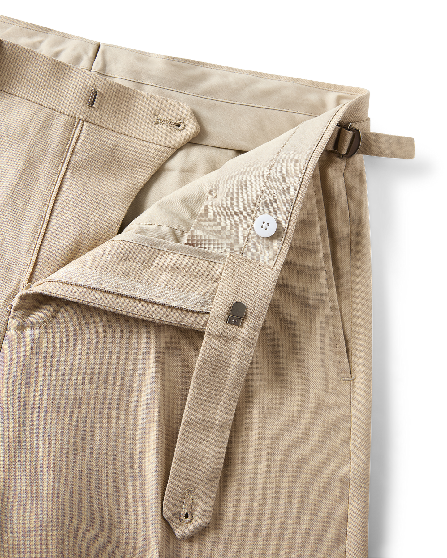 Linen Cotton Trousers Beige